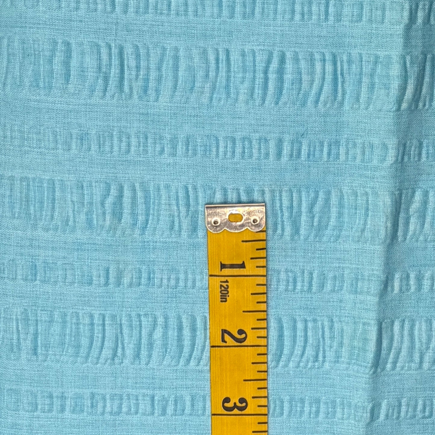Light Blue Striped Seersucker: 2.5 yds