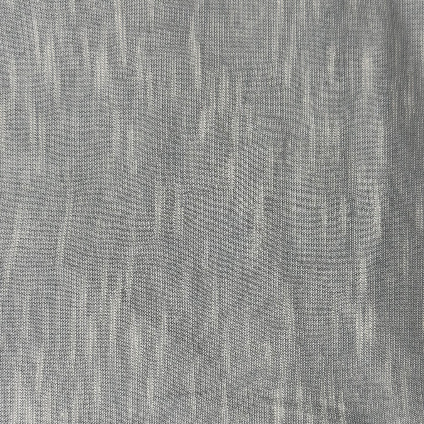 Lightweight Gray/White Space Dye 2-Way Stretch Knit Cotton Blend: 2.5 yds