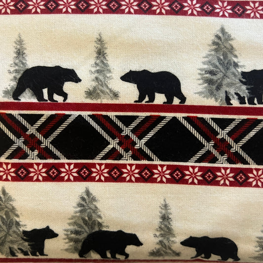 Black Bear Flannel: 2.5 yds