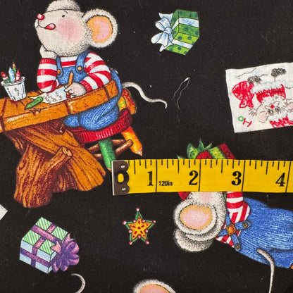 Crafty Mice Cotton Blend: 4.5 yds