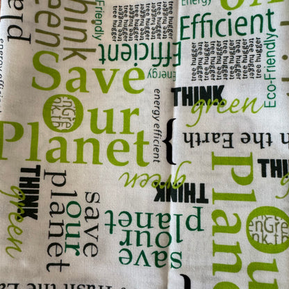 Tree Hugger in White Cotton: 1 yd