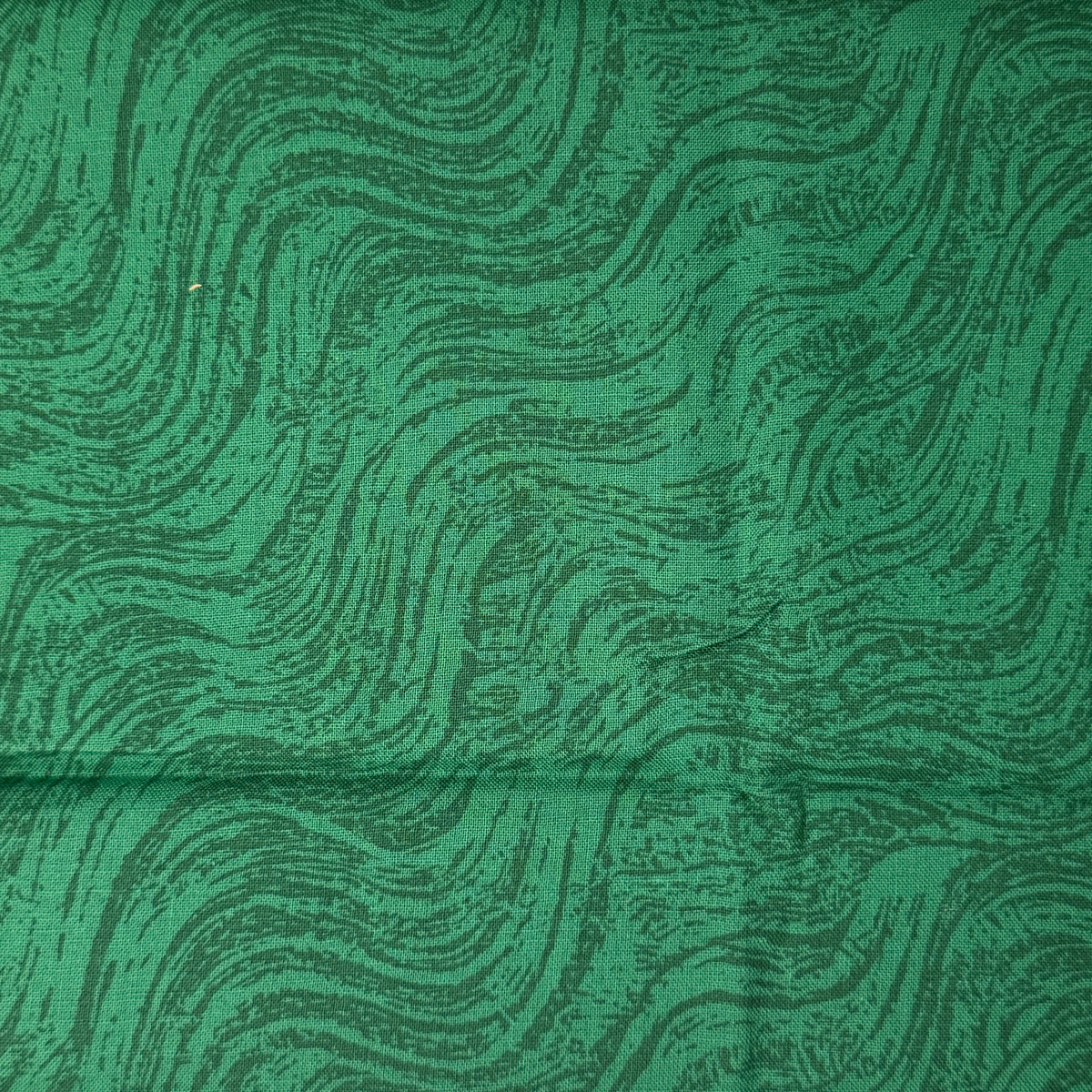 Green Waves Cotton: 1 yd