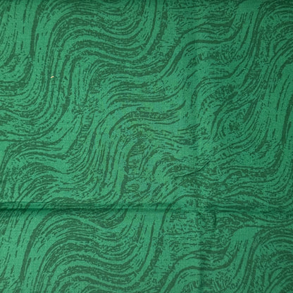 Green Waves Cotton: 1 yd