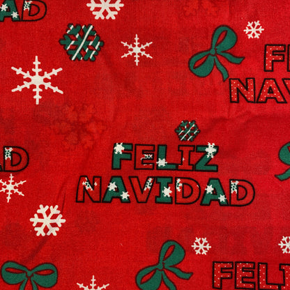Feliz Navidad Cotton: 1 yd