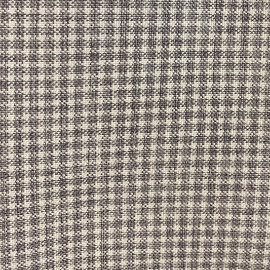 Grey & White Checkered Suiting: 3 yds