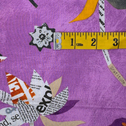Paper Flowers Cotton: 1 yd