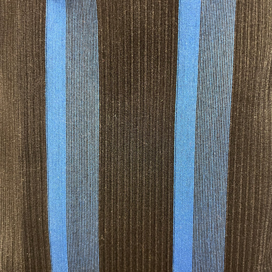 Blue & Black Striped Home Decor: 6 yds