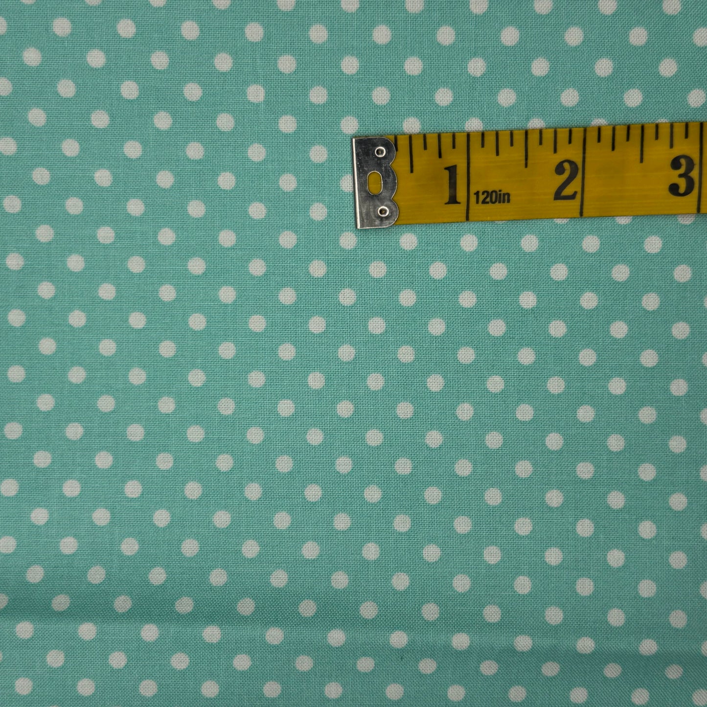 Aquamarine Dots Cotton: 1.25 yds