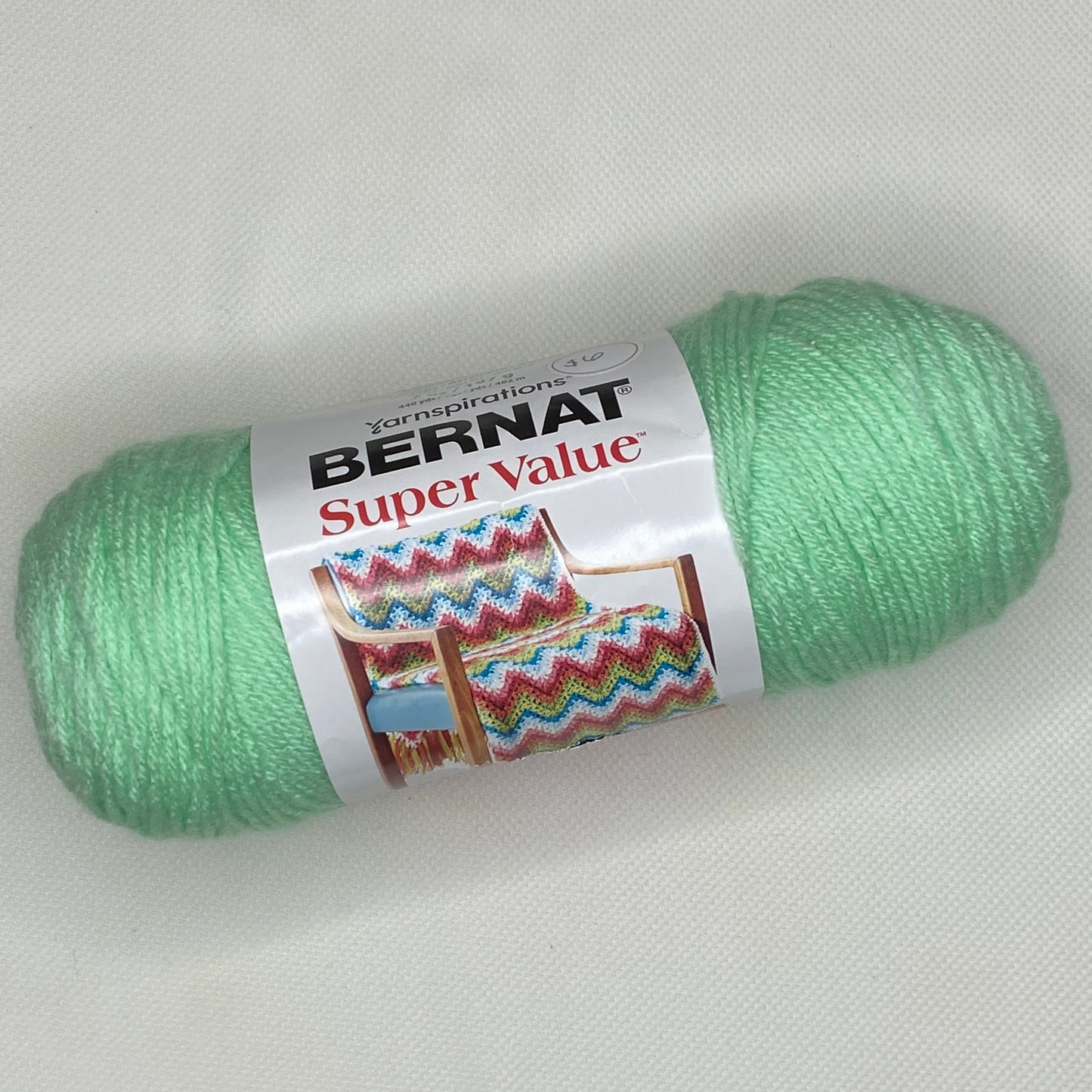Bernat Super Value Yarn in Mint: 1 Skein