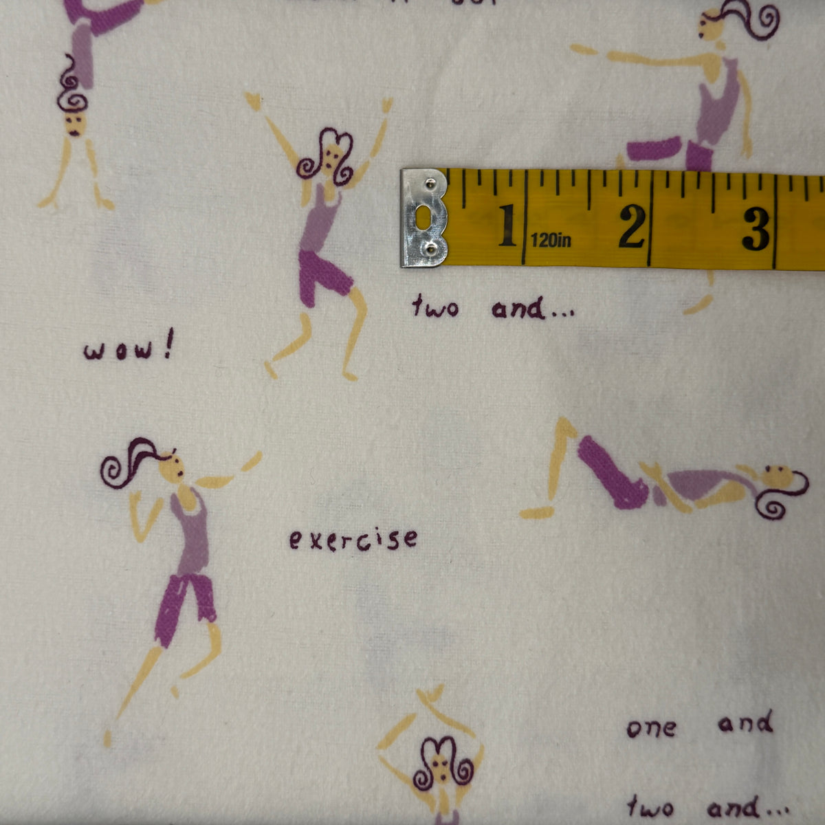 Exercise Class Flannel: 1 yd