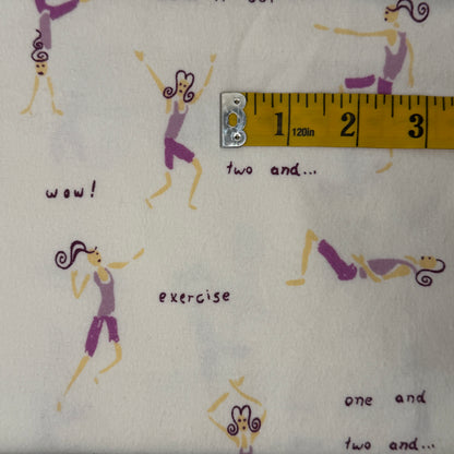 Exercise Class Flannel: 1 yd