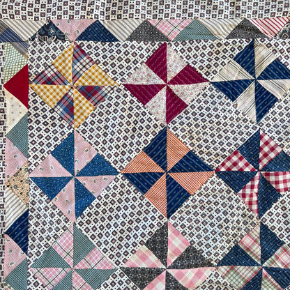 Gentleman's Diamonds Quilt Top