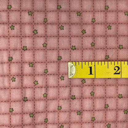 Pink Squares & Stars Cotton 2.5 yds