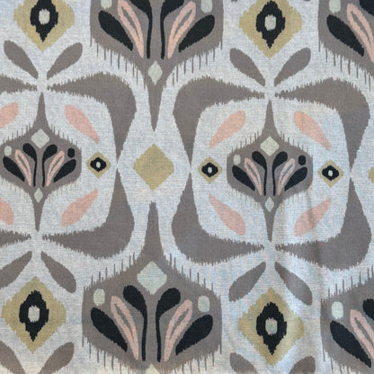 Cream Abstract Floral Cotton: 2 yds