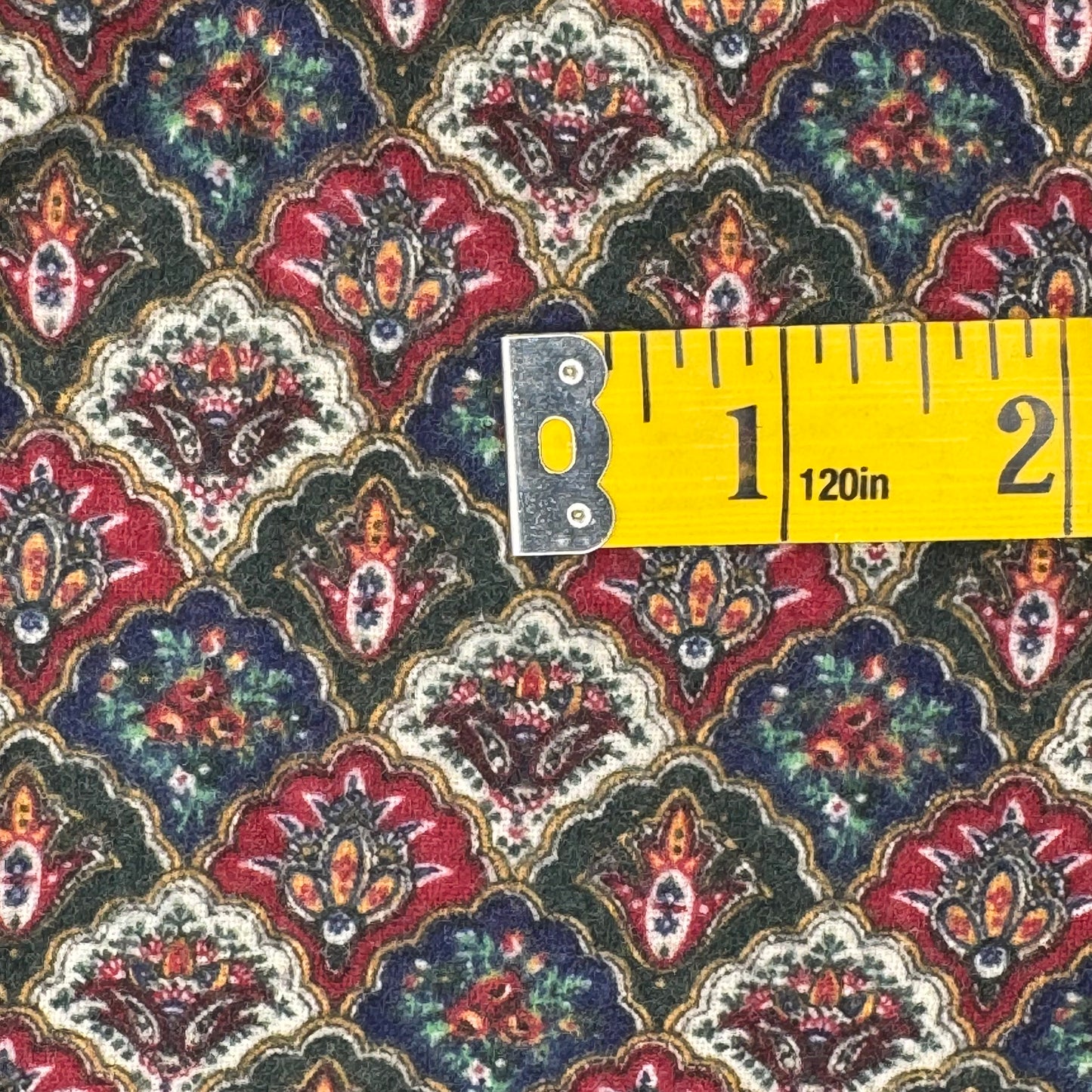 Fancy Floral Brushed Cotton Blend: 4 yds