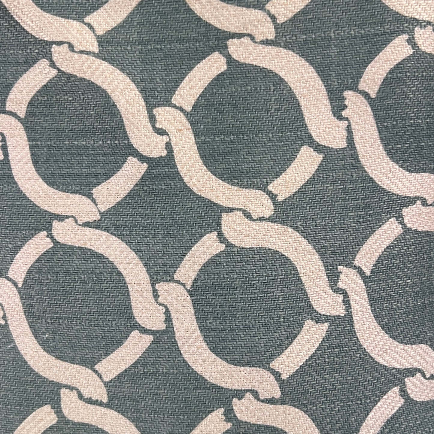 Light Blue Interlocking Links Home Decor: 2 yds