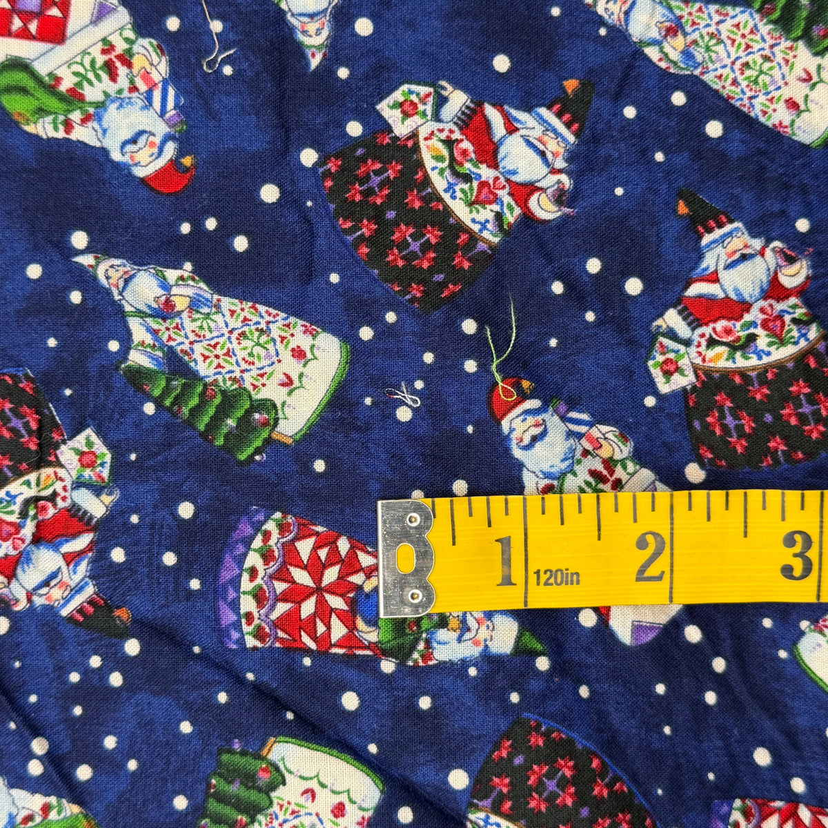 Quilted Santa Cotton: 2 yds