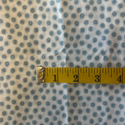 Blue Swirls Cotton: 1 yd
