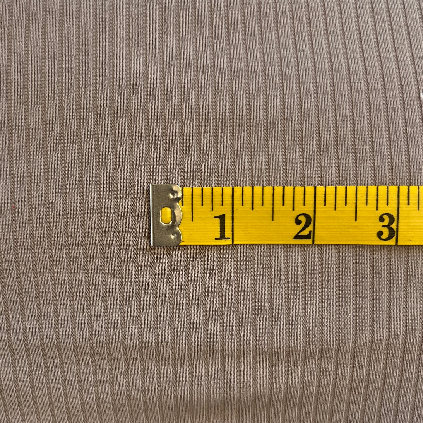 Tan Ribbed Knit: 3 yds