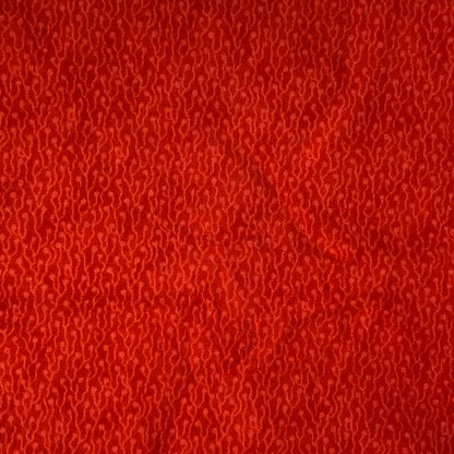 Orange Red Squiggles Cotton: 1 yd