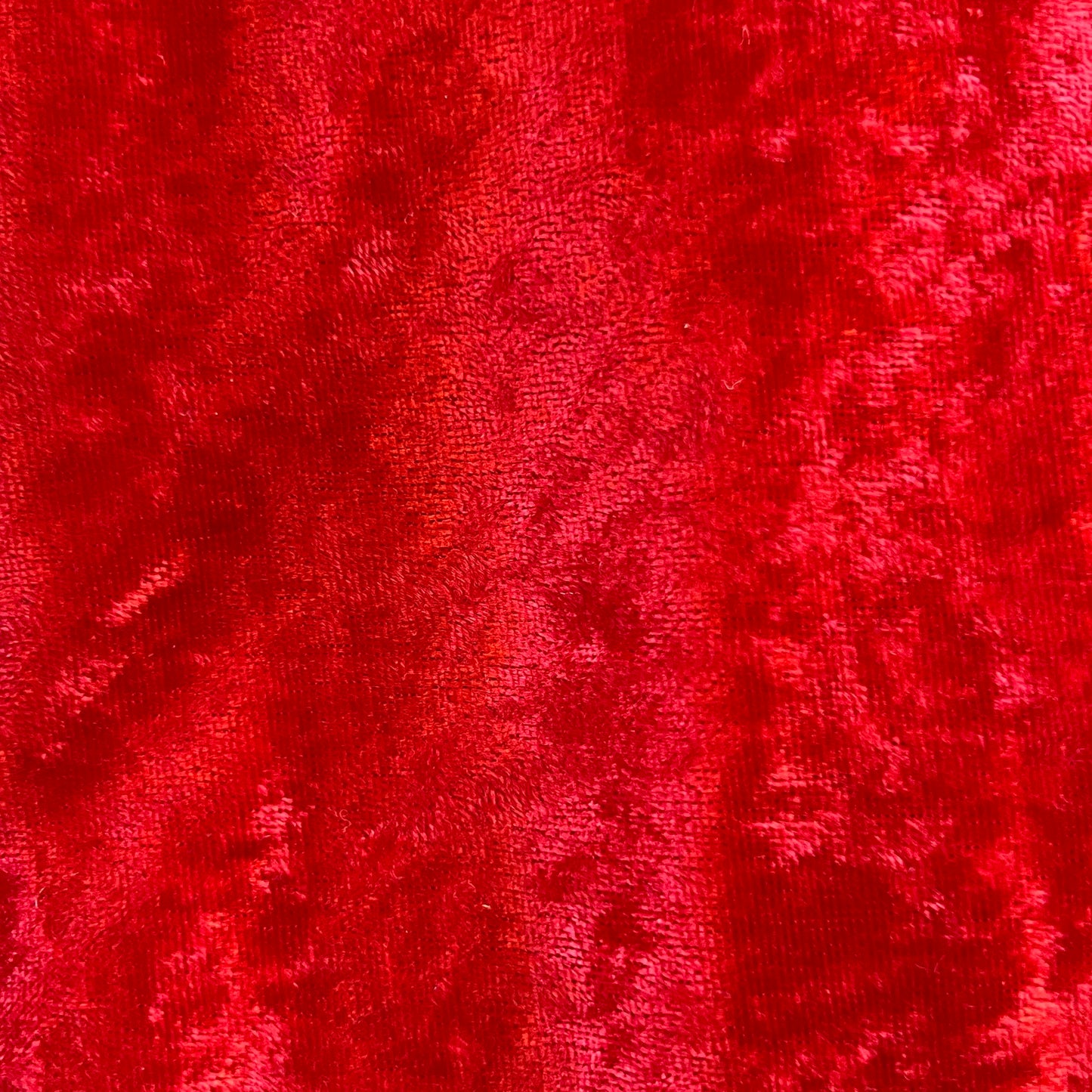 Red Stretch Crushed Velvet: 1.5 yds