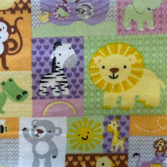Friendly Animals Flannel: 1.5 yds