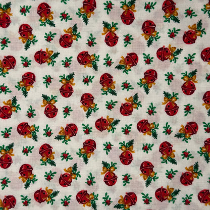 Vintage Jingle Bells Cotton: 2 yds