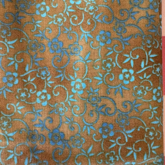 Climbing Floral Cotton: 1 yd