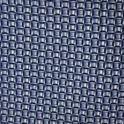 Blue Boxes Cotton Blend: 1 yd