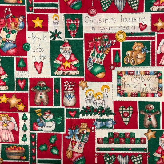Christmas Happens in Your Heart Cotton: 2 yds