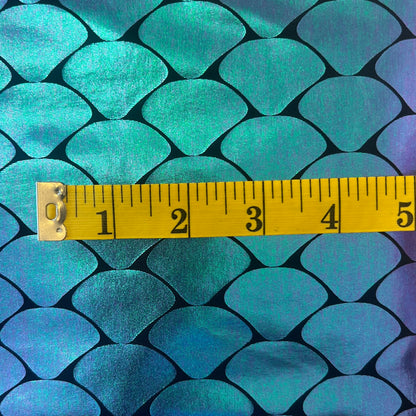 Mermaid Fin Iridescent Spandex: 2.5 yds