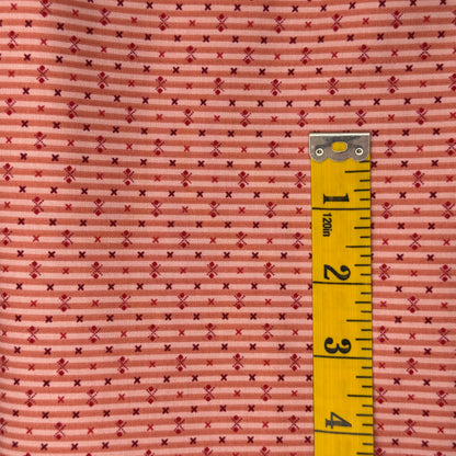 Cross Marks & Dots Striped Cotton: 2 yds