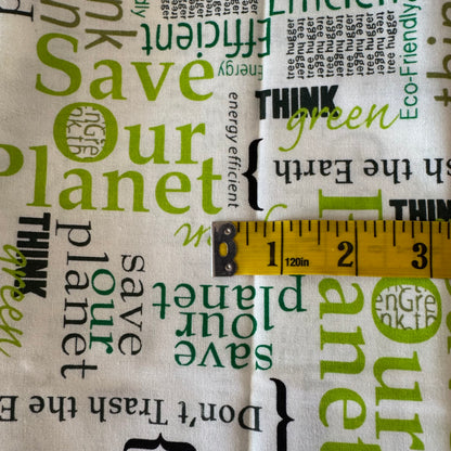 Tree Hugger in White Cotton: 1 yd