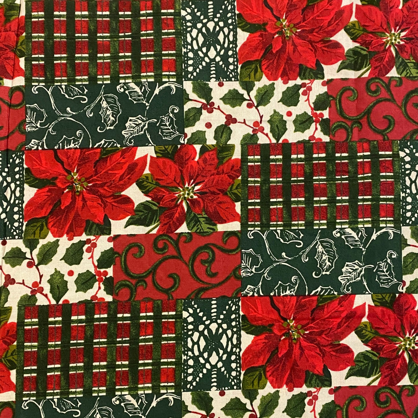 Patchwork Christmas Cotton: 2.5 yds