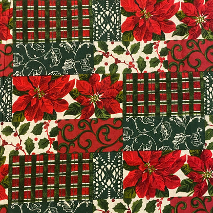 Patchwork Christmas Cotton: 2.5 yds