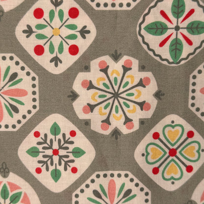 Abstract Floral Wideback Cotton: 3 yds