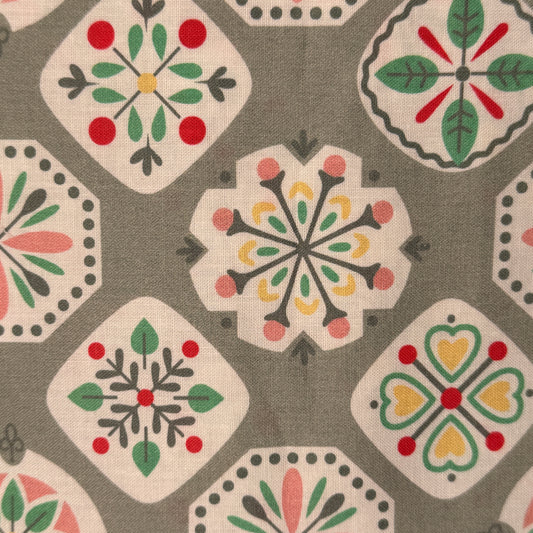 Abstract Floral Wideback Cotton: 3 yds
