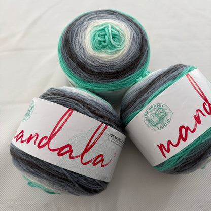 Lion Brand Mandala Ombre Yarn in Genie: 3 Skeins