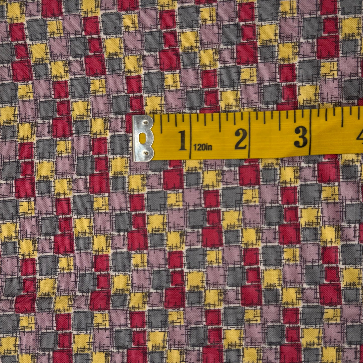 Patchwork Squares Cotton: 2 yds