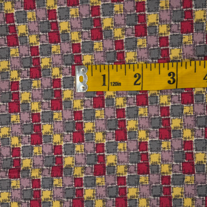 Patchwork Squares Cotton: 2 yds