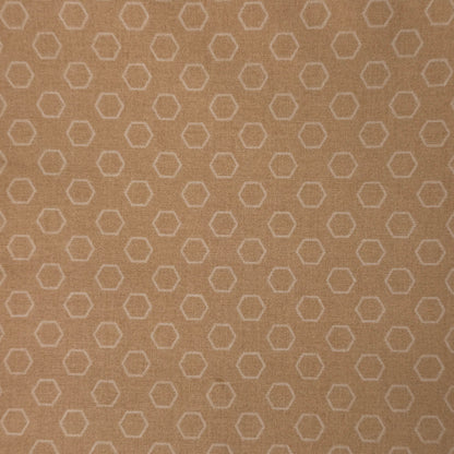 Cream with White Hexagons Cotton: 2 yds