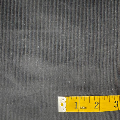 Black Medium Wale Corduroy: 2.5 yds