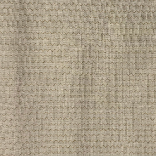 Cream Zig Zag Cotton: 1 yd
