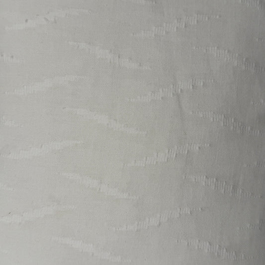 White With Embroidered Lightning Bolts Cotton Blend: 2 yds