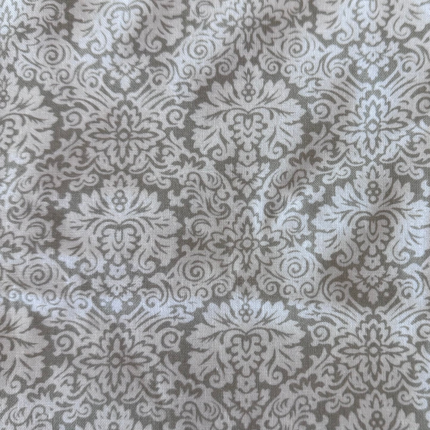 Cream with Fancy Embellishments Cotton: 2 yds
