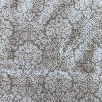 Cream with Fancy Embellishments Cotton: 2 yds