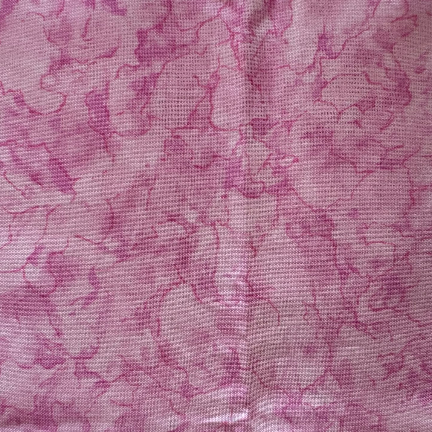 Pink Marbled Cotton: 1 yd