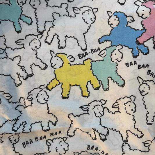 Baa Baa Black Sheep Cotton Blend: 2.5 yds