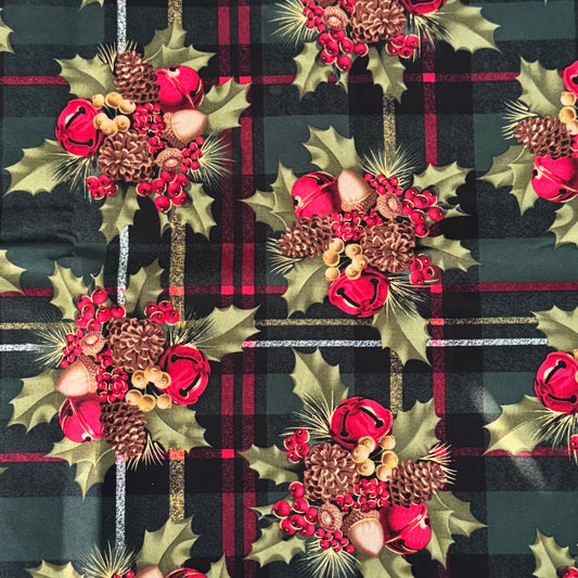 Christmas Plaid Cotton: 1.25 yds