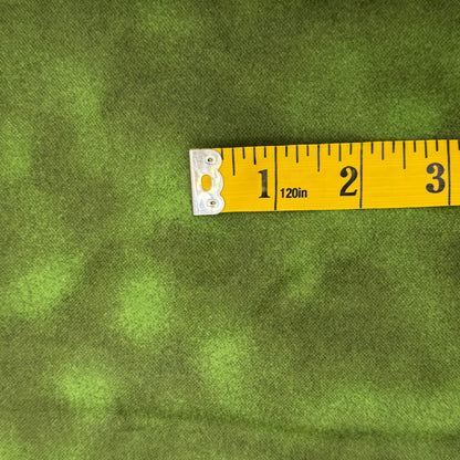 Two Tone Green Brushed Cotton Blend: 2 yds